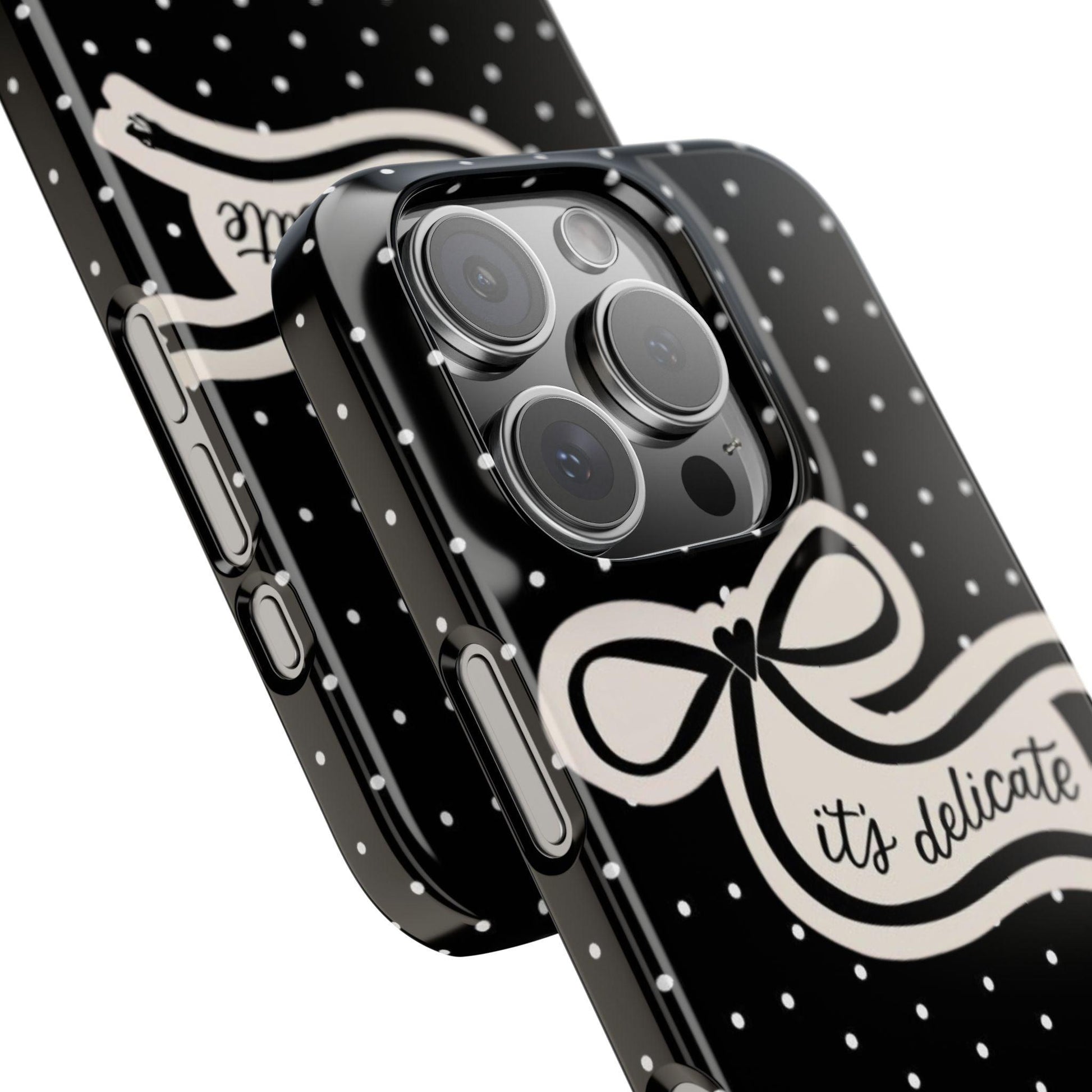 Polka Bow Elegance iPhone Cases - SmartHomeGoodies