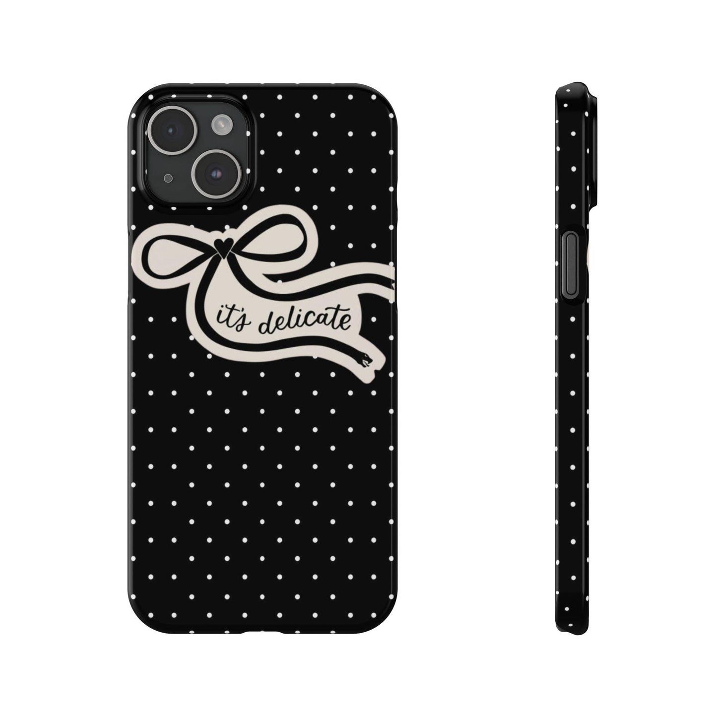 Polka Bow Elegance iPhone Cases - SmartHomeGoodies