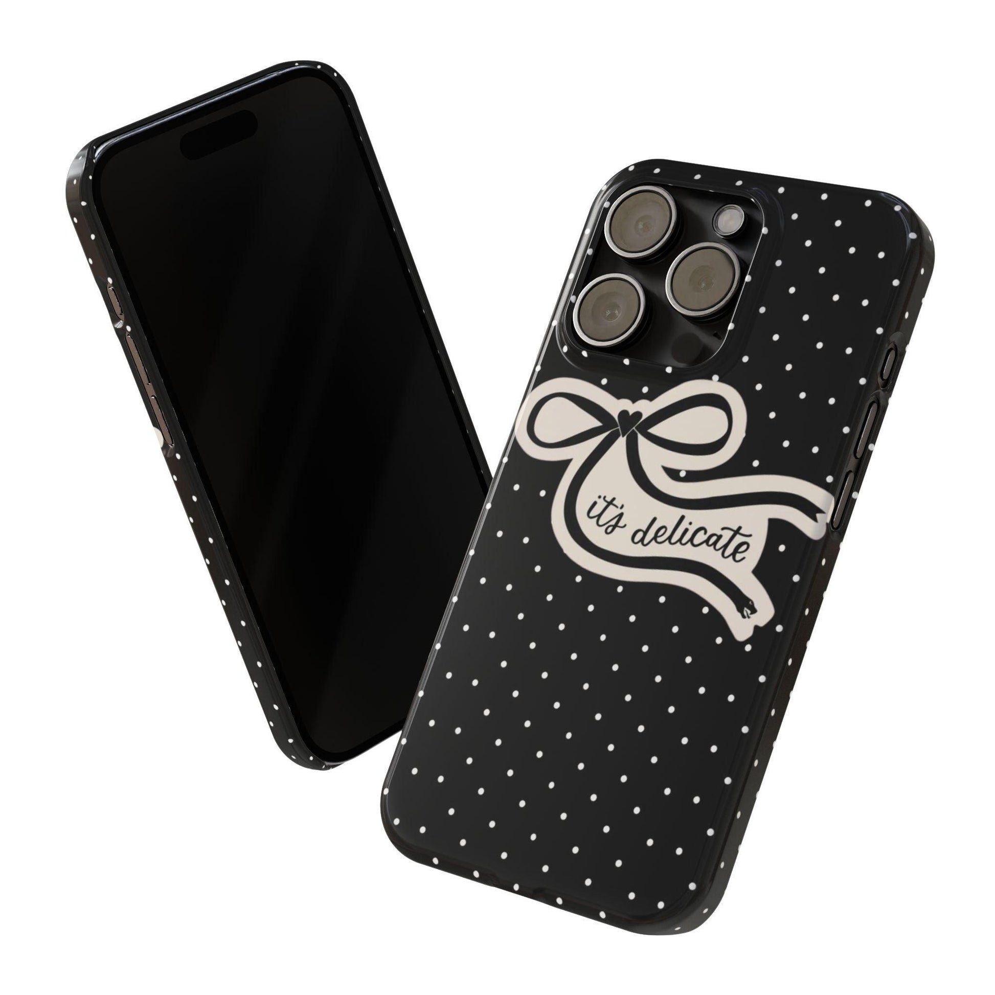 Polka Bow Elegance iPhone Cases - SmartHomeGoodies