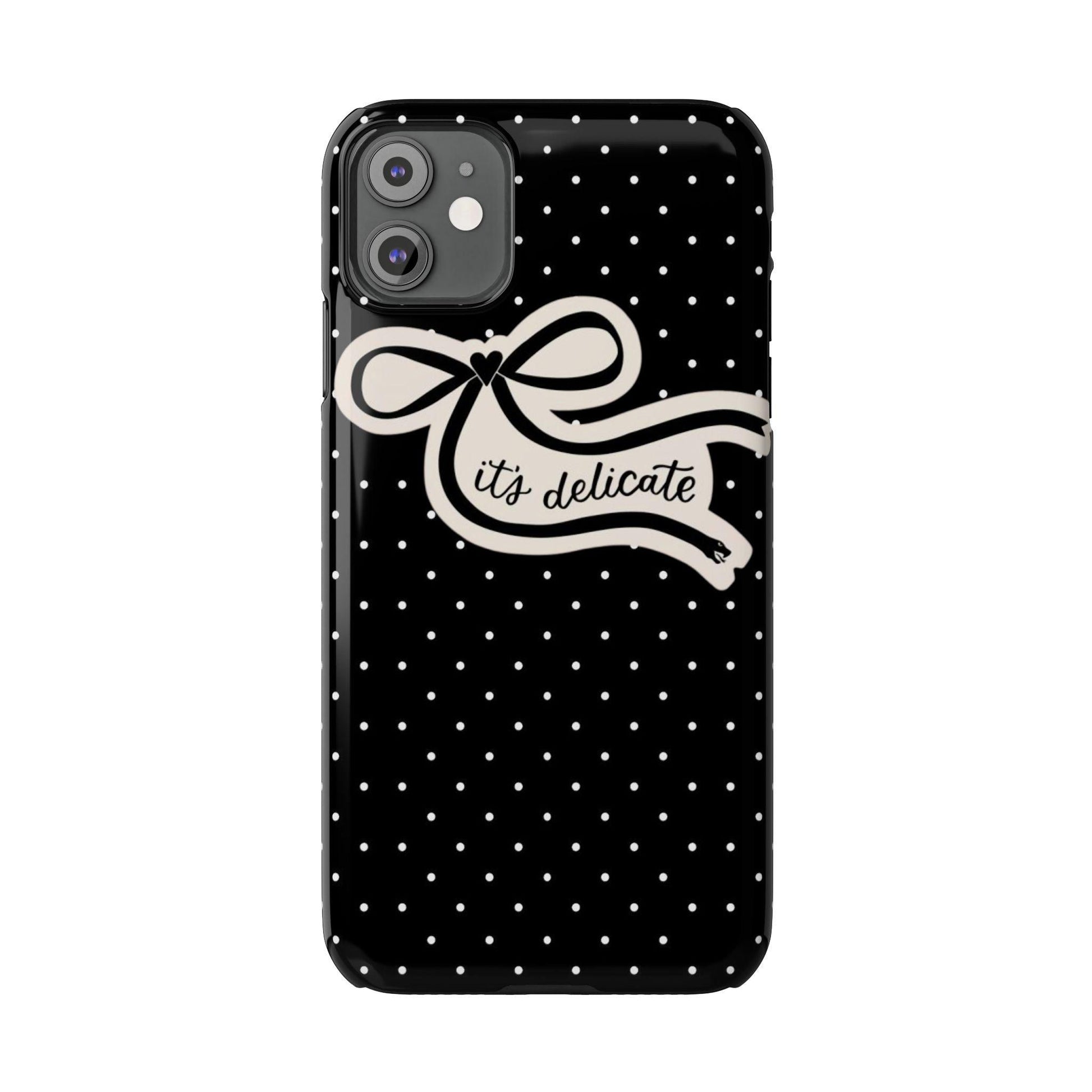 Polka Bow Elegance iPhone Cases - SmartHomeGoodies