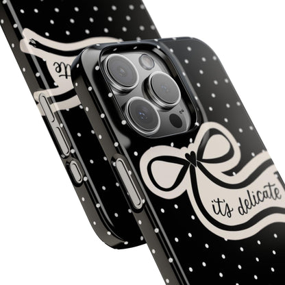 Polka Bow Elegance iPhone Cases - SmartHomeGoodies