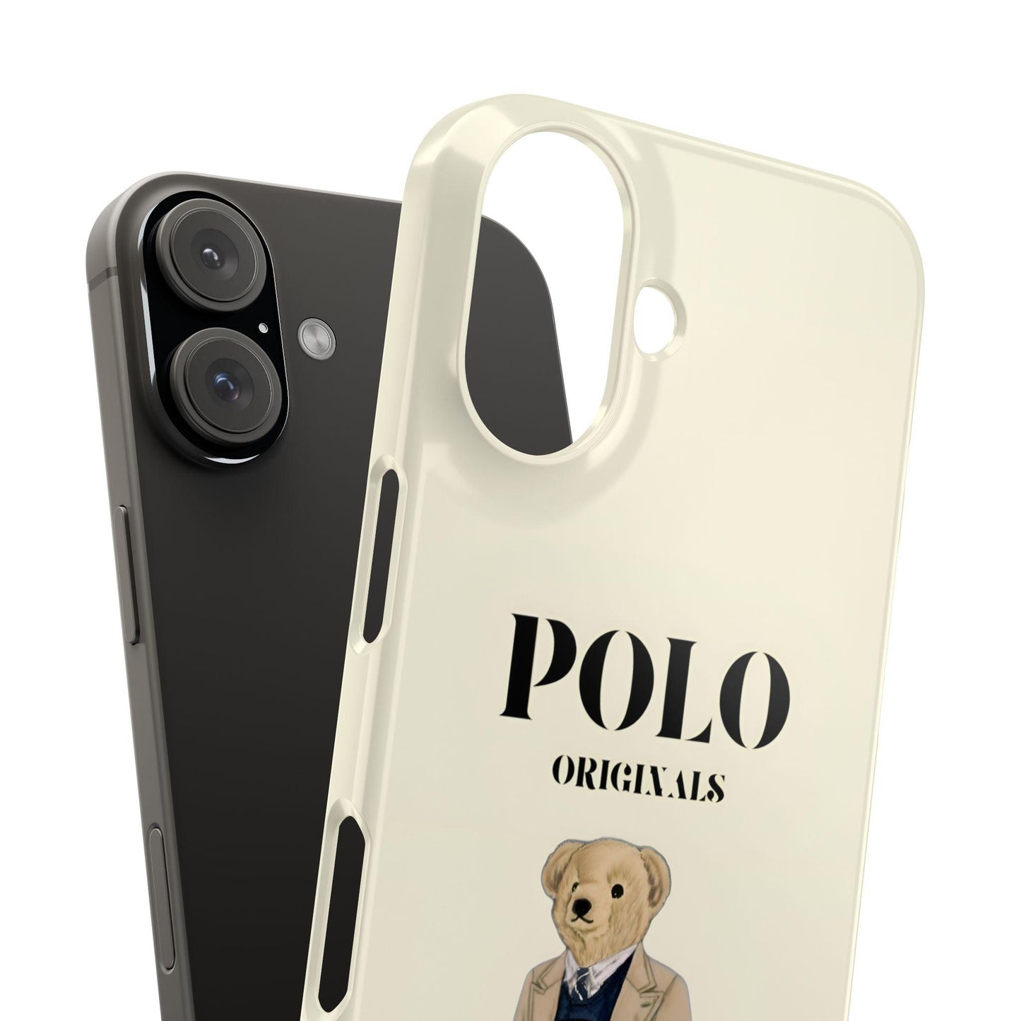 Polo Originals Bear Slim Phone Cases in Beige - SmartHomeGoodies