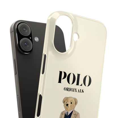 Polo Originals Bear Slim Phone Cases in Beige - SmartHomeGoodies