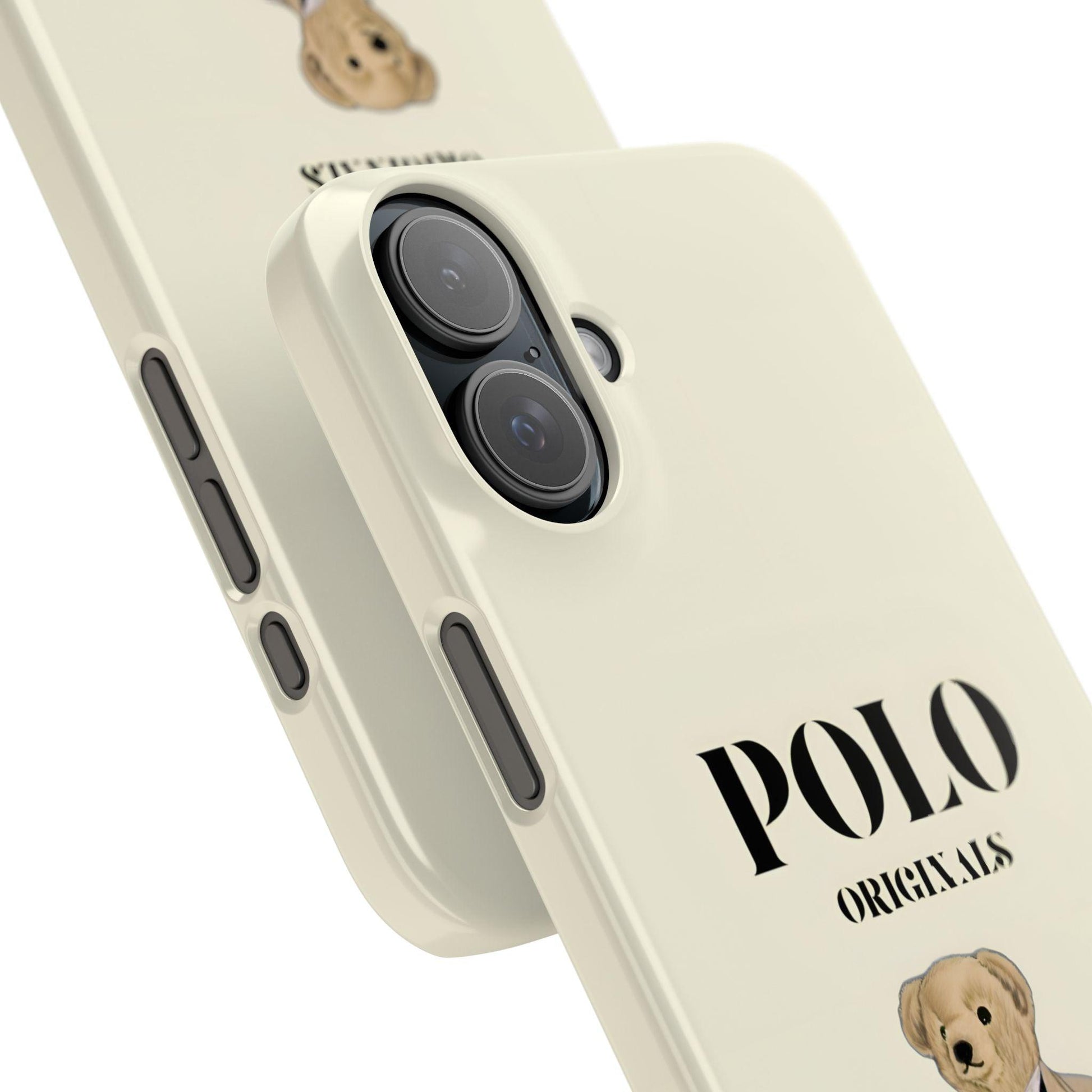 Polo Originals Bear Slim Phone Cases in Beige - SmartHomeGoodies