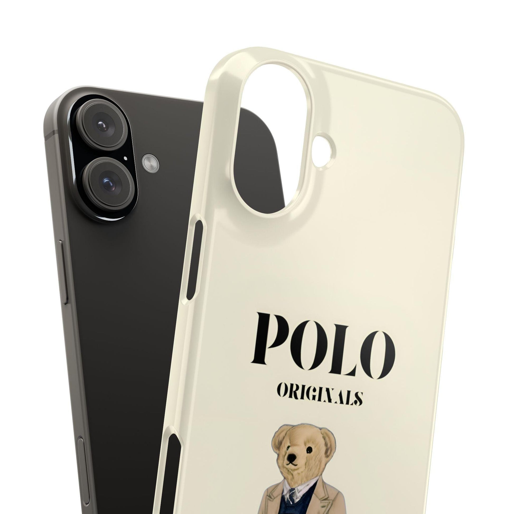 Polo Originals Bear Slim Phone Cases in Beige - SmartHomeGoodies