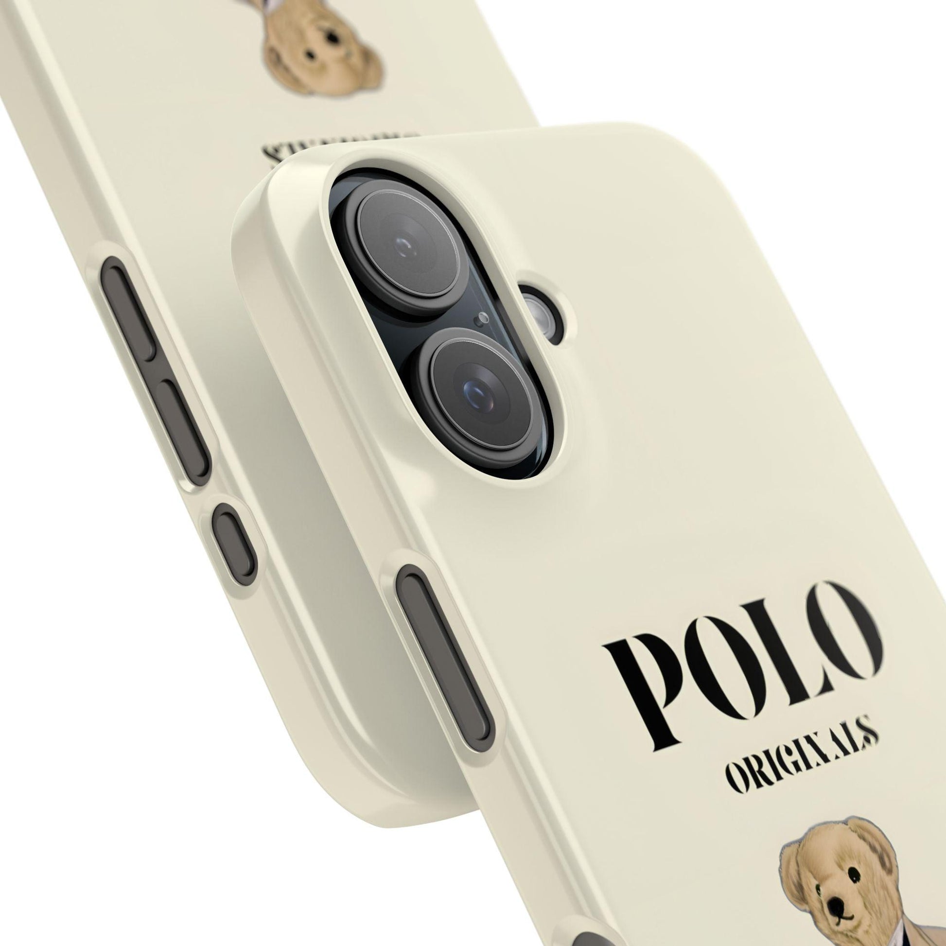 Polo Originals Bear Slim Phone Cases in Beige - SmartHomeGoodies