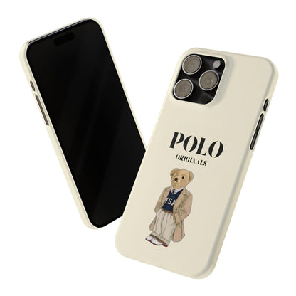 Polo Originals Bear Slim Phone Cases in Beige - SmartHomeGoodies