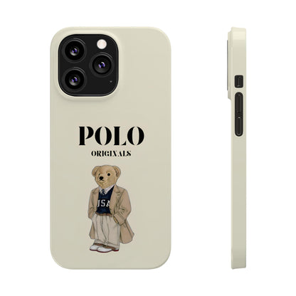 Polo Originals Bear Slim Phone Cases in Beige - SmartHomeGoodies