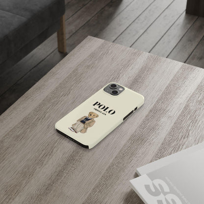 Polo Originals Bear Slim Phone Cases in Beige - SmartHomeGoodies