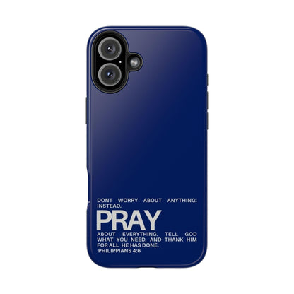 Pray About Everything Tough iPhone Cases - Scripture Inspired iPhone Cases - SmartHomeGoodies