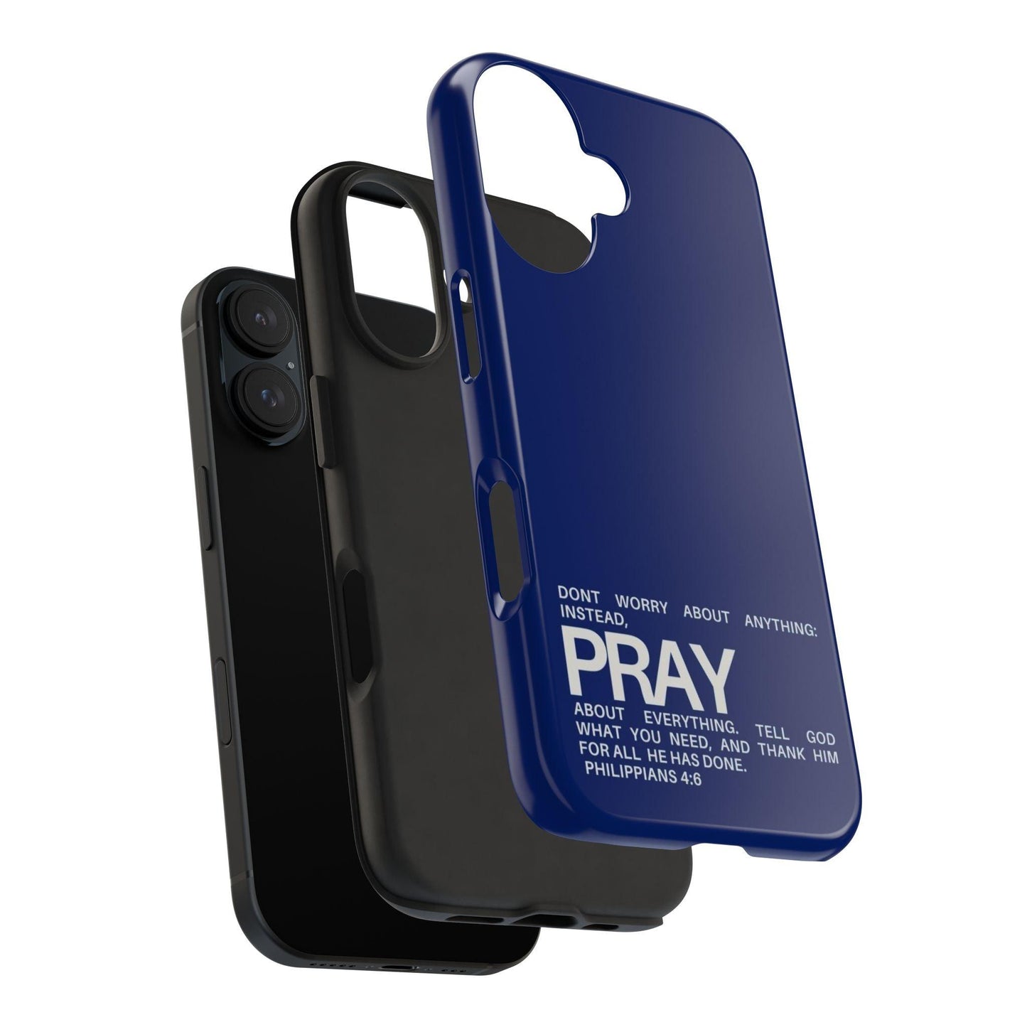 Pray About Everything Tough iPhone Cases - Scripture Inspired iPhone Cases - SmartHomeGoodies