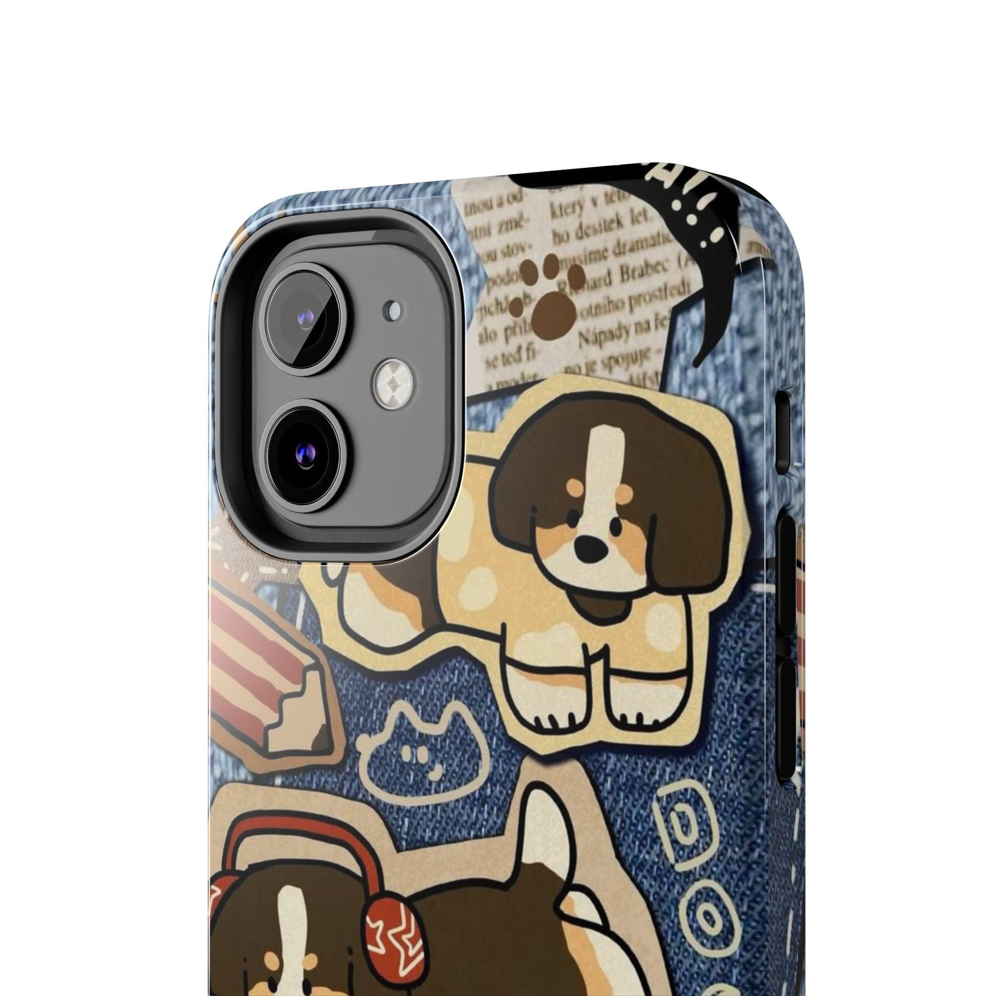 Puppy Pals Denim Vibes Tough iPhone Cases - SmartHomeGoodies