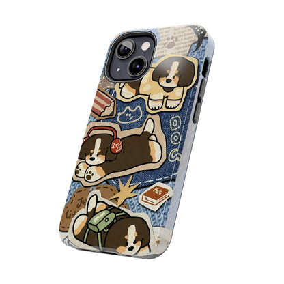 Puppy Pals Denim Vibes Tough iPhone Cases - SmartHomeGoodies