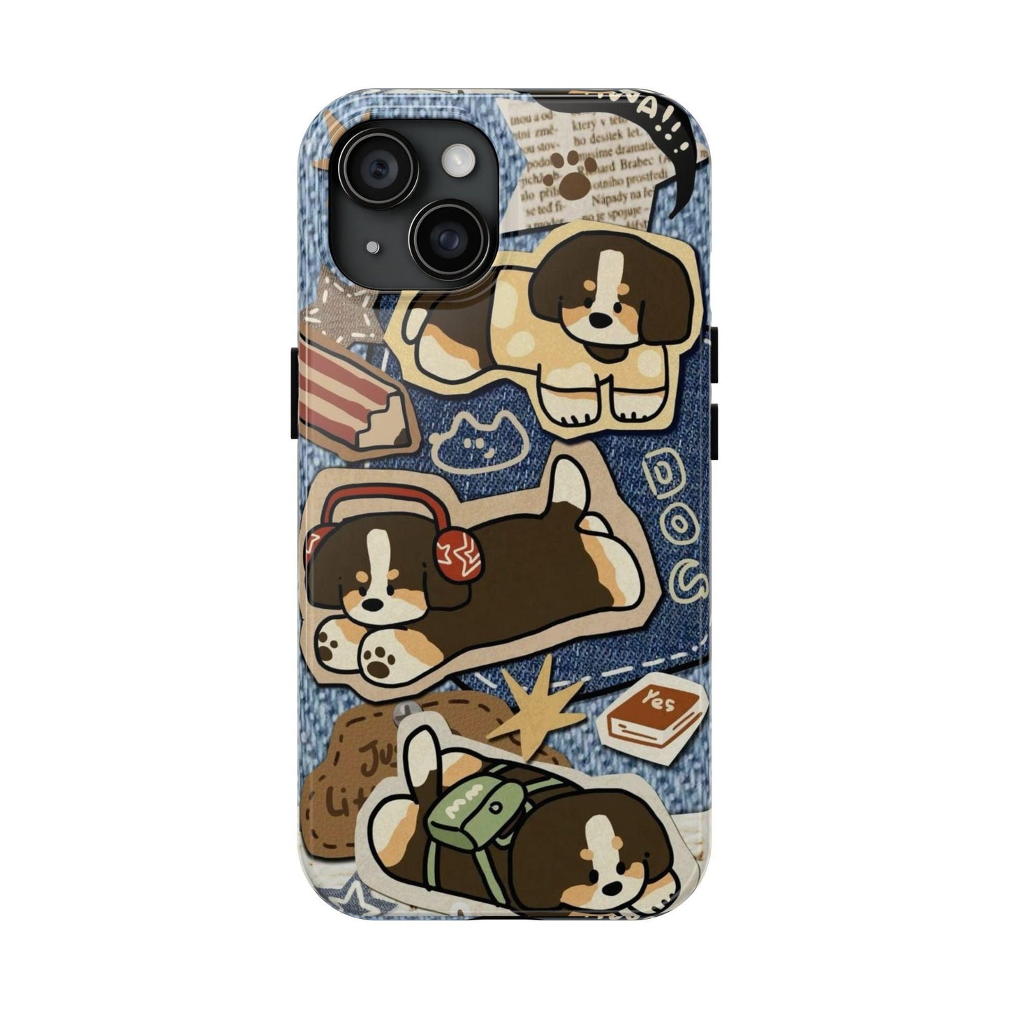 Puppy Pals Denim Vibes Tough iPhone Cases - SmartHomeGoodies