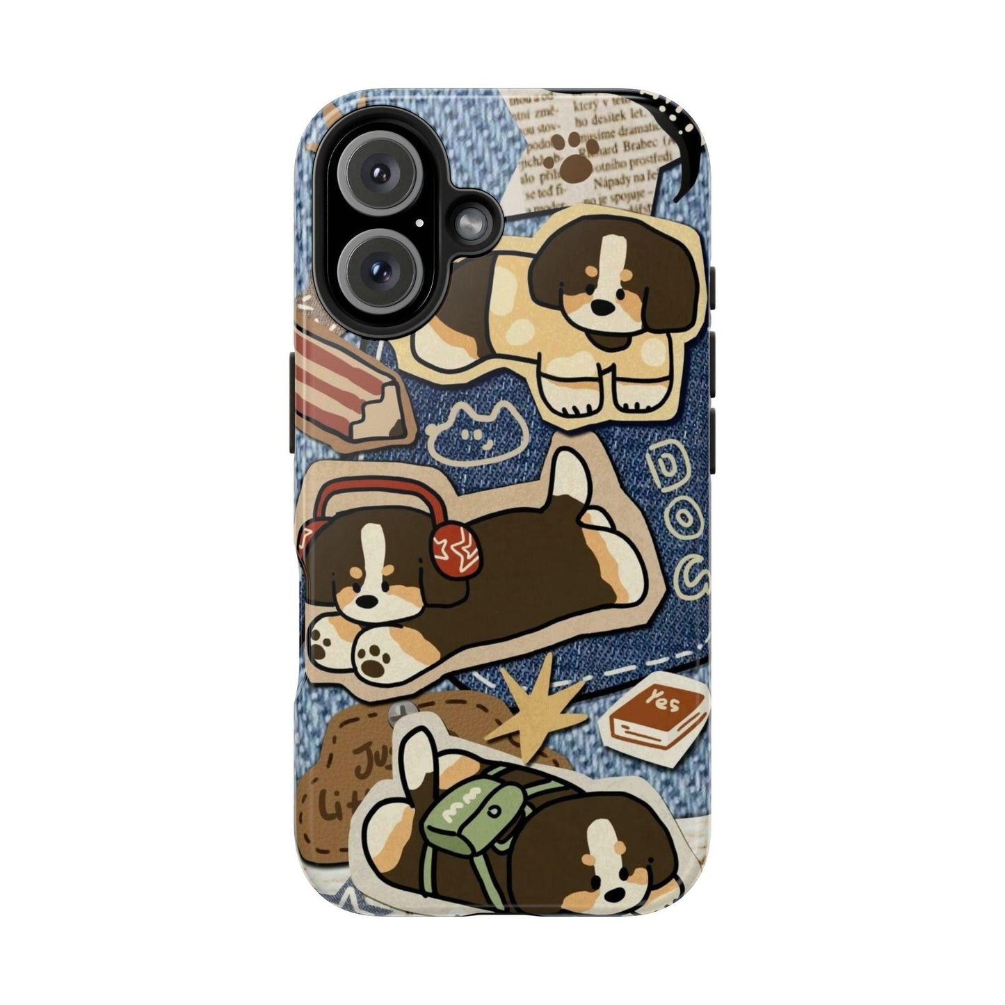 Puppy Pals Denim Vibes Tough iPhone Cases - SmartHomeGoodies