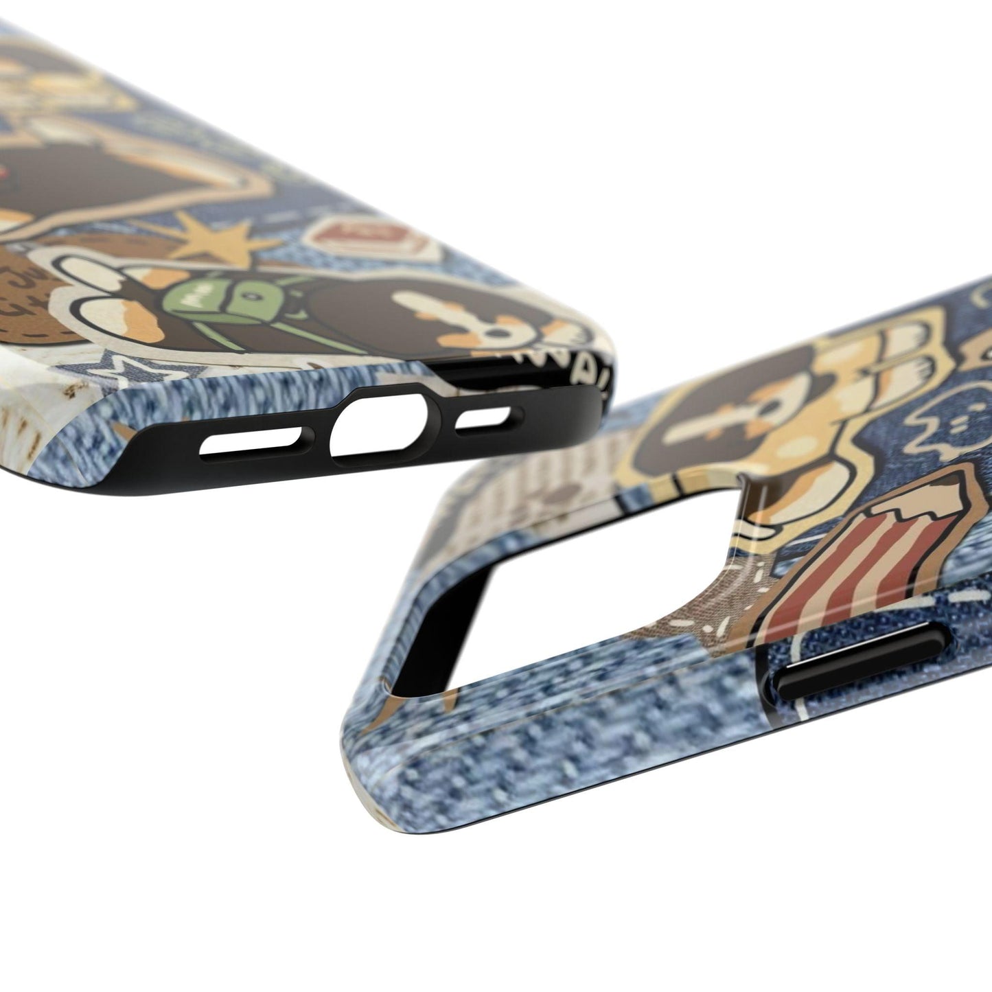 Puppy Pals Denim Vibes Tough iPhone Cases - SmartHomeGoodies