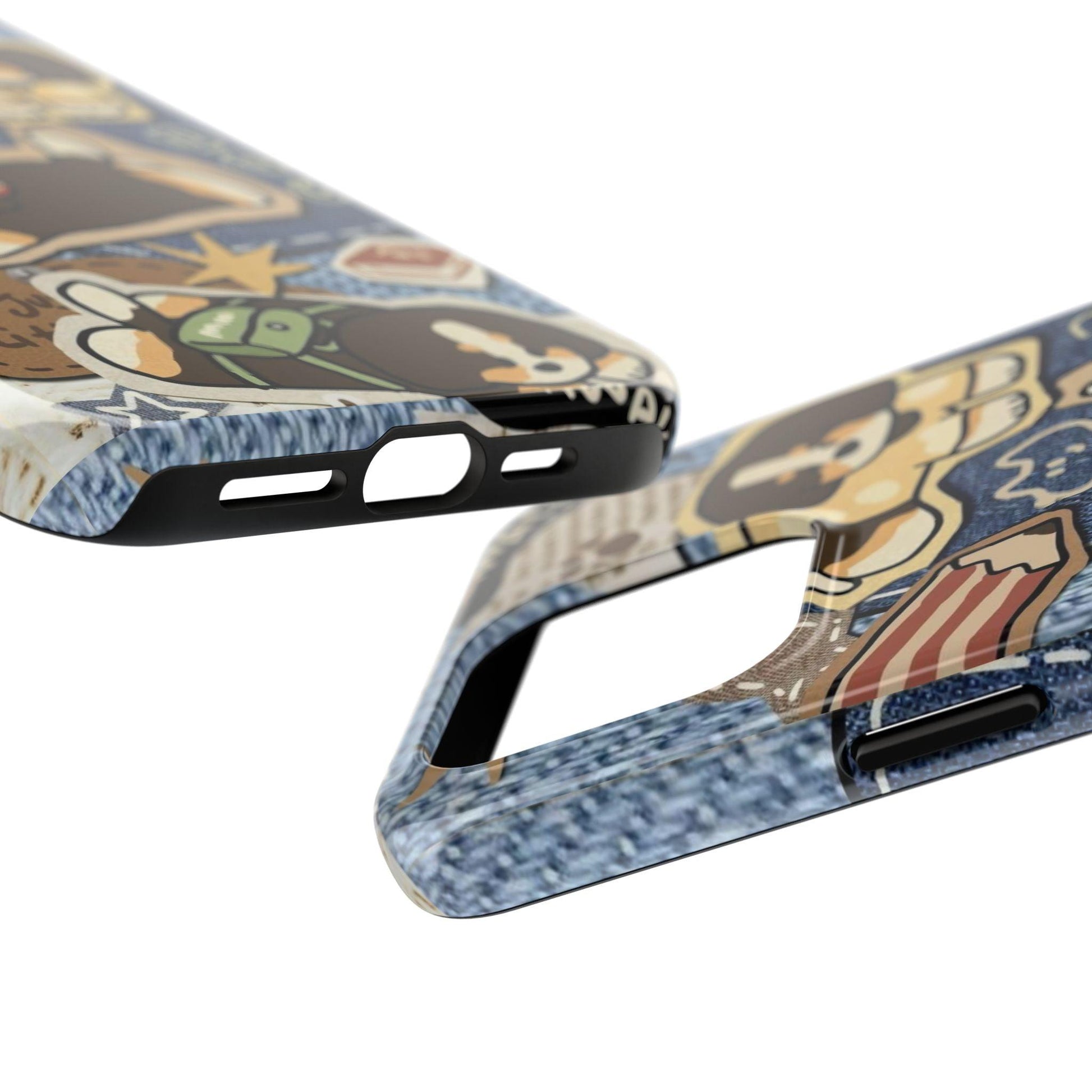 Puppy Pals Denim Vibes Tough iPhone Cases - SmartHomeGoodies