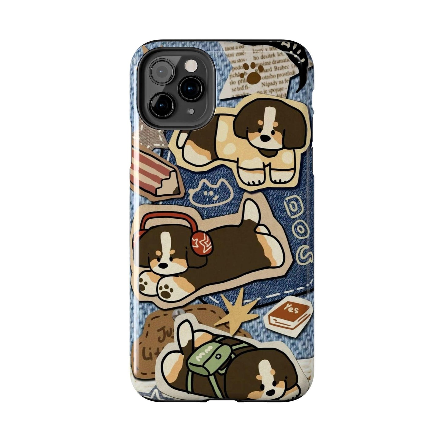 Puppy Pals Denim Vibes Tough iPhone Cases - SmartHomeGoodies