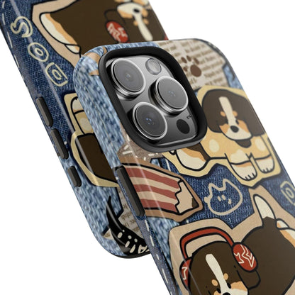 Puppy Pals Denim Vibes Tough iPhone Cases - SmartHomeGoodies