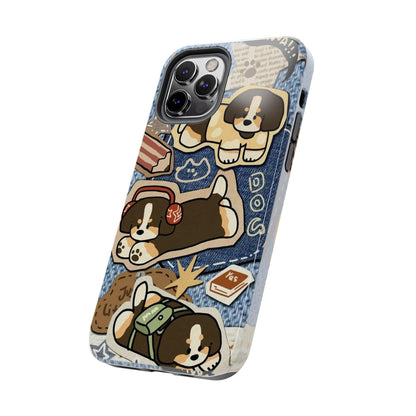 Puppy Pals Denim Vibes Tough iPhone Cases - SmartHomeGoodies