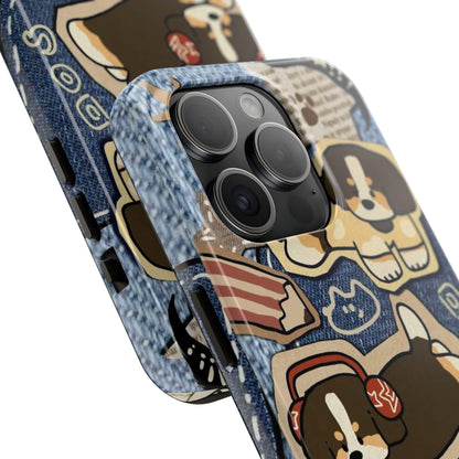 Puppy Pals Denim Vibes Tough iPhone Cases - SmartHomeGoodies