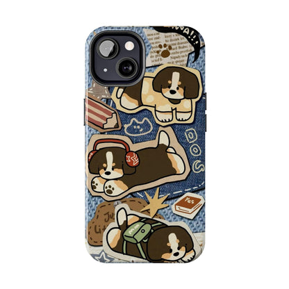 Puppy Pals Denim Vibes Tough iPhone Cases - SmartHomeGoodies