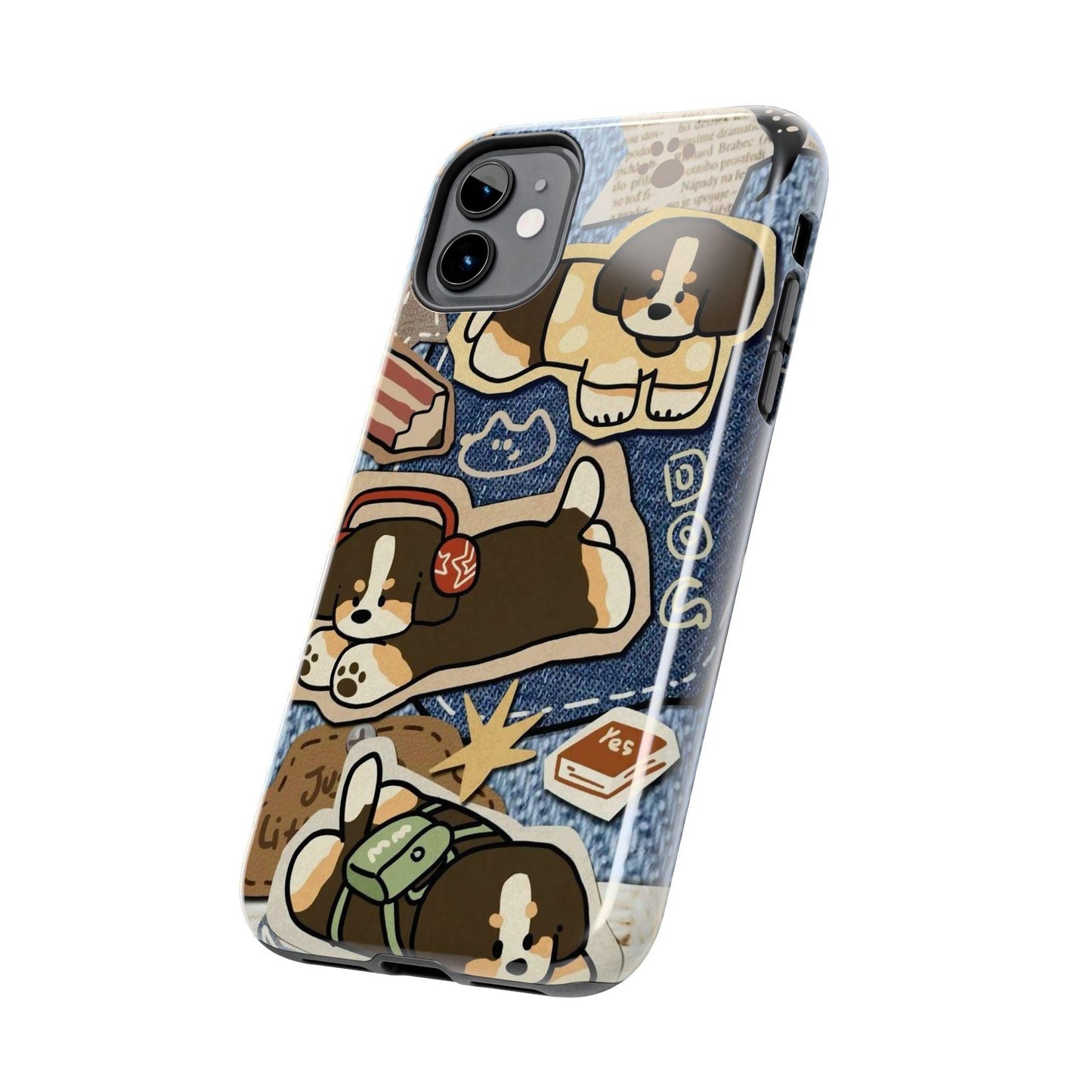 Puppy Pals Denim Vibes Tough iPhone Cases - SmartHomeGoodies
