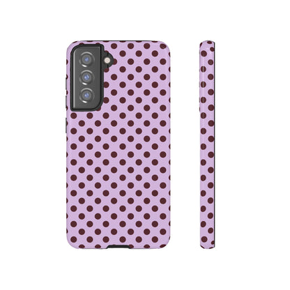 Purple Polka Dot Tough Phone Case - SmartHomeGoodies