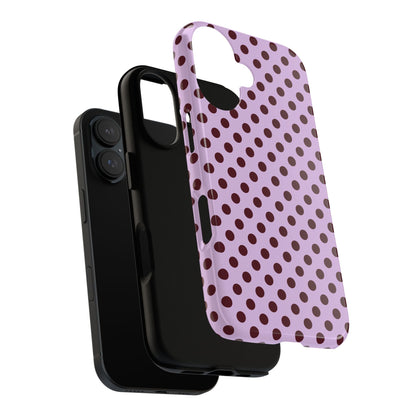 Purple Polka Dot Tough Phone Case - SmartHomeGoodies