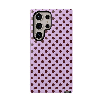 Purple Polka Dot Tough Phone Case - SmartHomeGoodies