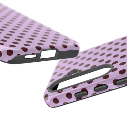 Purple Polka Dot Tough Phone Case - SmartHomeGoodies