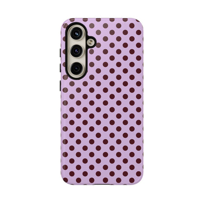 Purple Polka Dot Tough Phone Case - SmartHomeGoodies