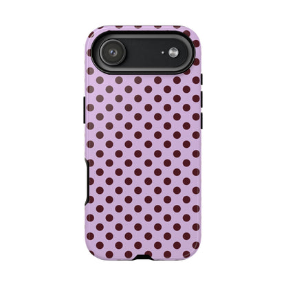 Purple Polka Dot Tough Phone Case - SmartHomeGoodies