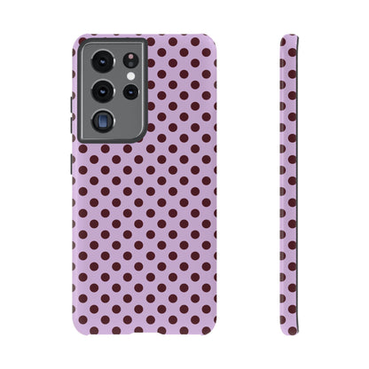 Purple Polka Dot Tough Phone Case - SmartHomeGoodies