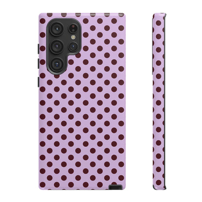 Purple Polka Dot Tough Phone Case - SmartHomeGoodies