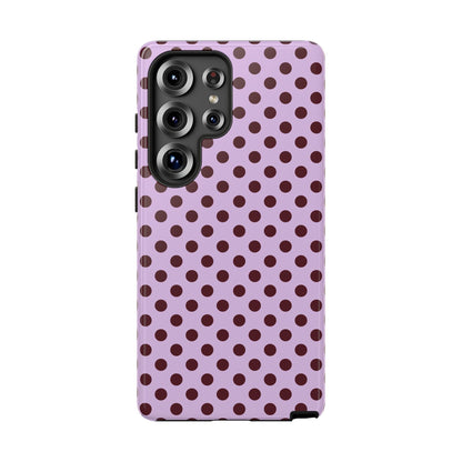 Purple Polka Dot Tough Phone Case - SmartHomeGoodies