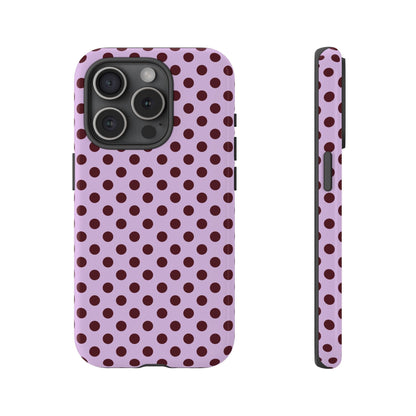 Purple Polka Dot Tough Phone Case - SmartHomeGoodies