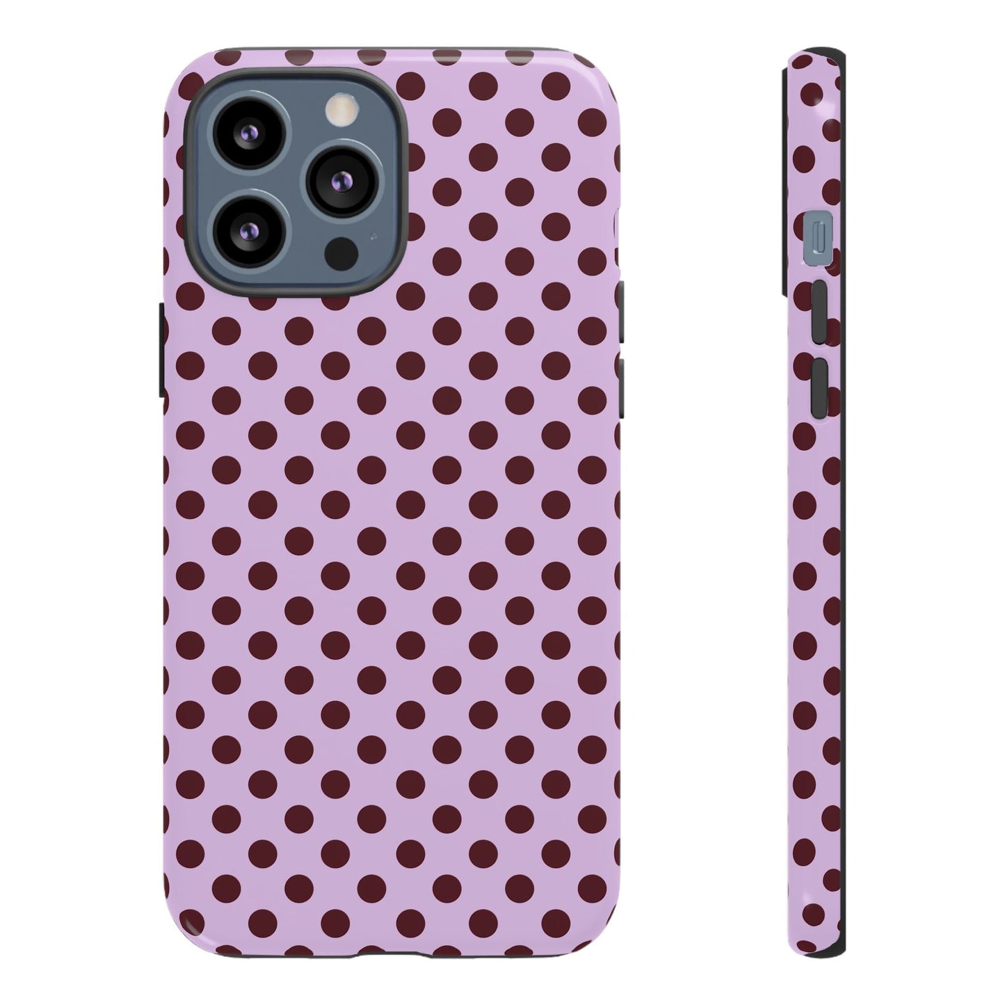 Purple Polka Dot Tough Phone Case - SmartHomeGoodies