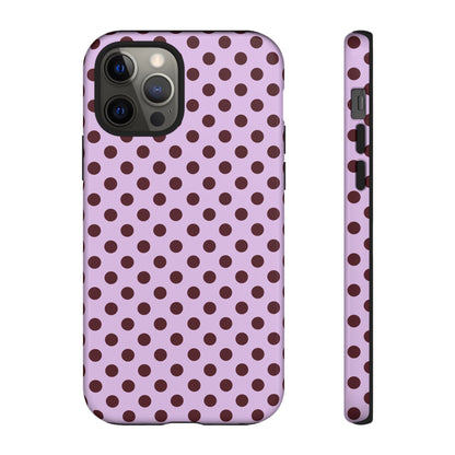 Purple Polka Dot Tough Phone Case - SmartHomeGoodies