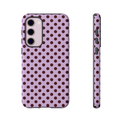 Purple Polka Dot Tough Phone Case - SmartHomeGoodies