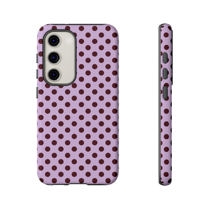 Purple Polka Dot Tough Phone Case - SmartHomeGoodies