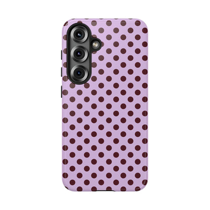 Purple Polka Dot Tough Phone Case - SmartHomeGoodies