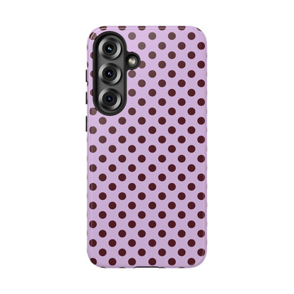 Purple Polka Dot Tough Phone Case - SmartHomeGoodies