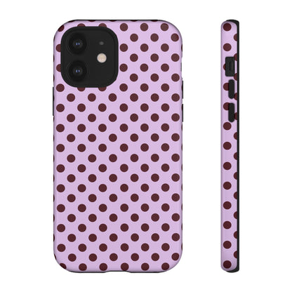 Purple Polka Dot Tough Phone Case - SmartHomeGoodies