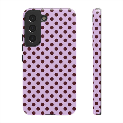 Purple Polka Dot Tough Phone Case - SmartHomeGoodies