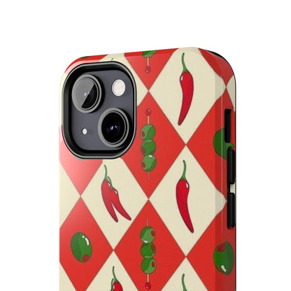 Red Chillies and Olives iPhone Cases - SmartHomeGoodies