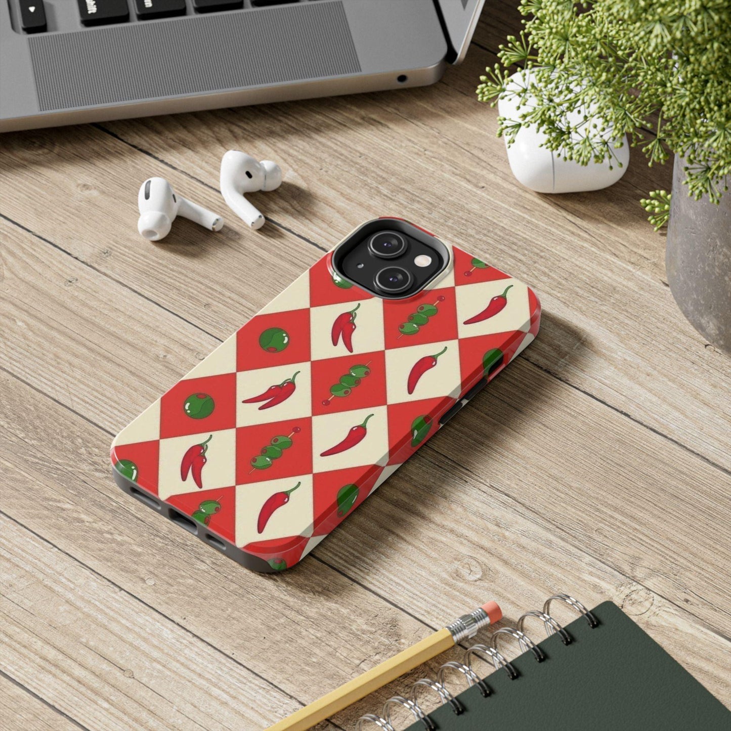 Red Chillies and Olives iPhone Cases - SmartHomeGoodies
