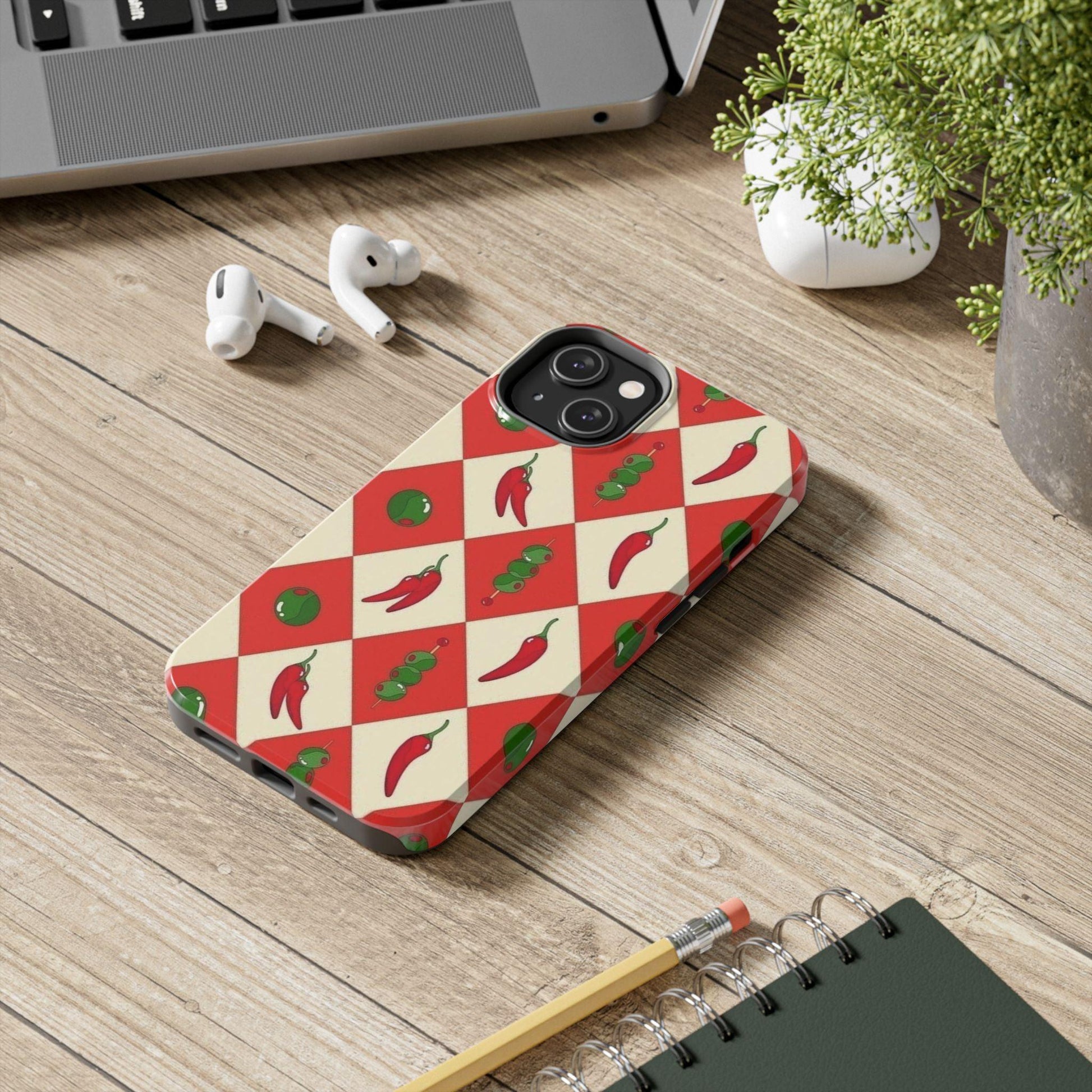 Red Chillies and Olives iPhone Cases - SmartHomeGoodies