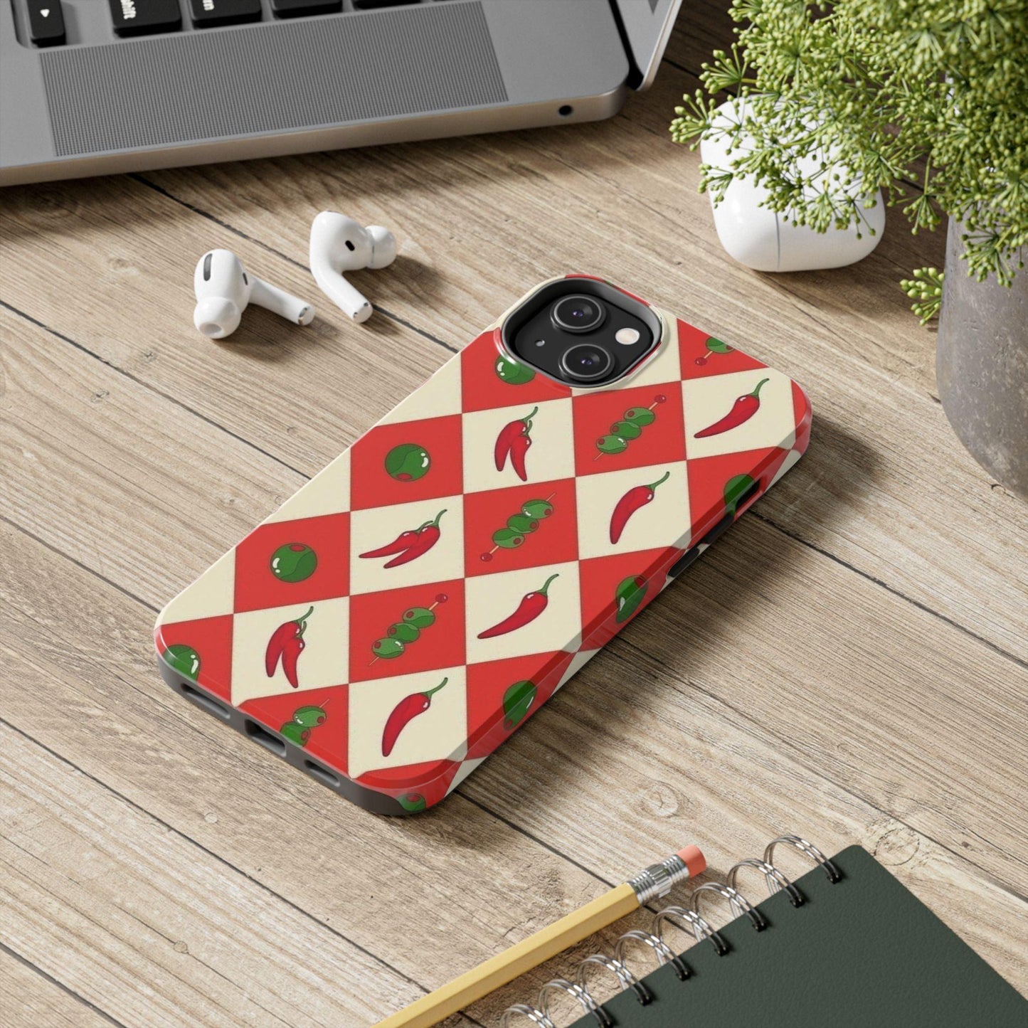 Red Chillies and Olives iPhone Cases - SmartHomeGoodies