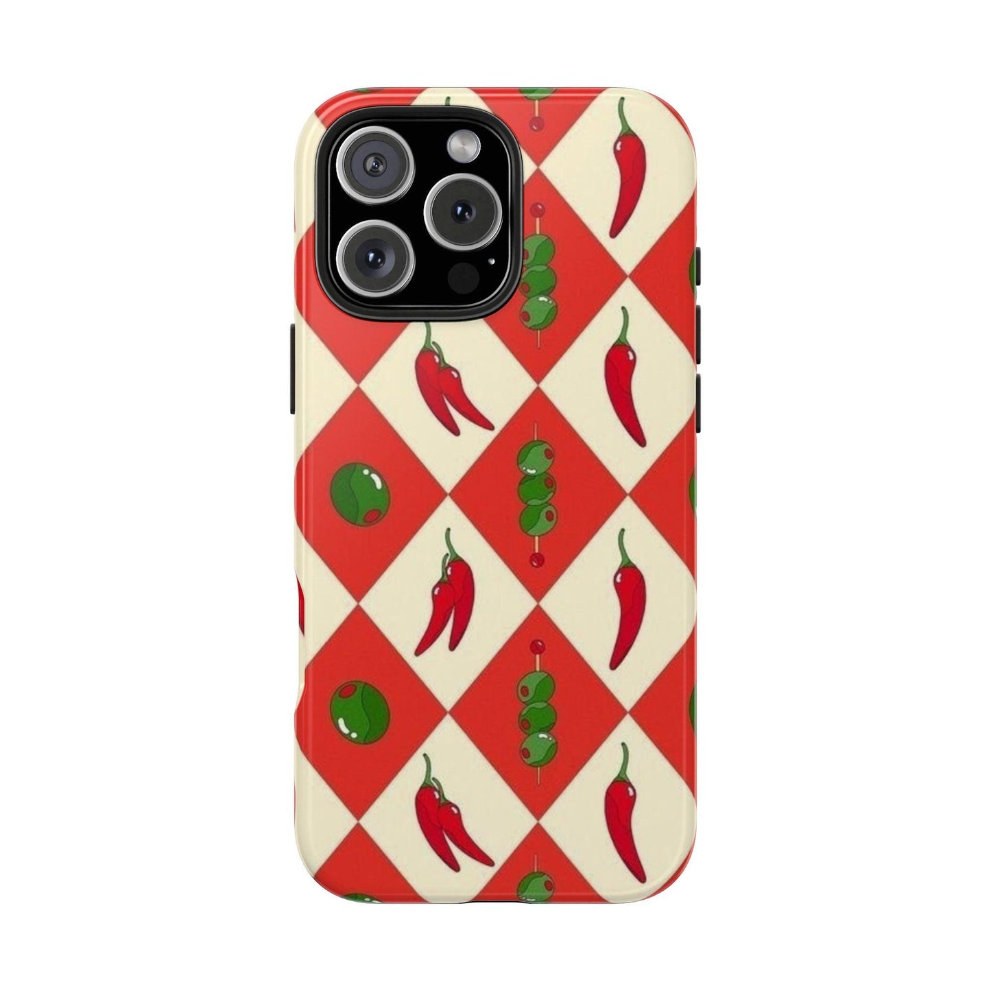 Red Chillies and Olives iPhone Cases - SmartHomeGoodies